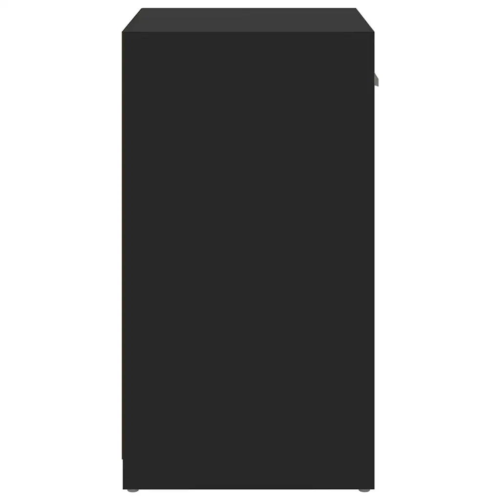 Panca Porta Scarpe Nera 94,5x31x57 cm in Legno Multistrato 326742