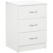 Comodino con 3 Cassetti ¨C Zephmum ¨C Bianco 40x35x58 cm
