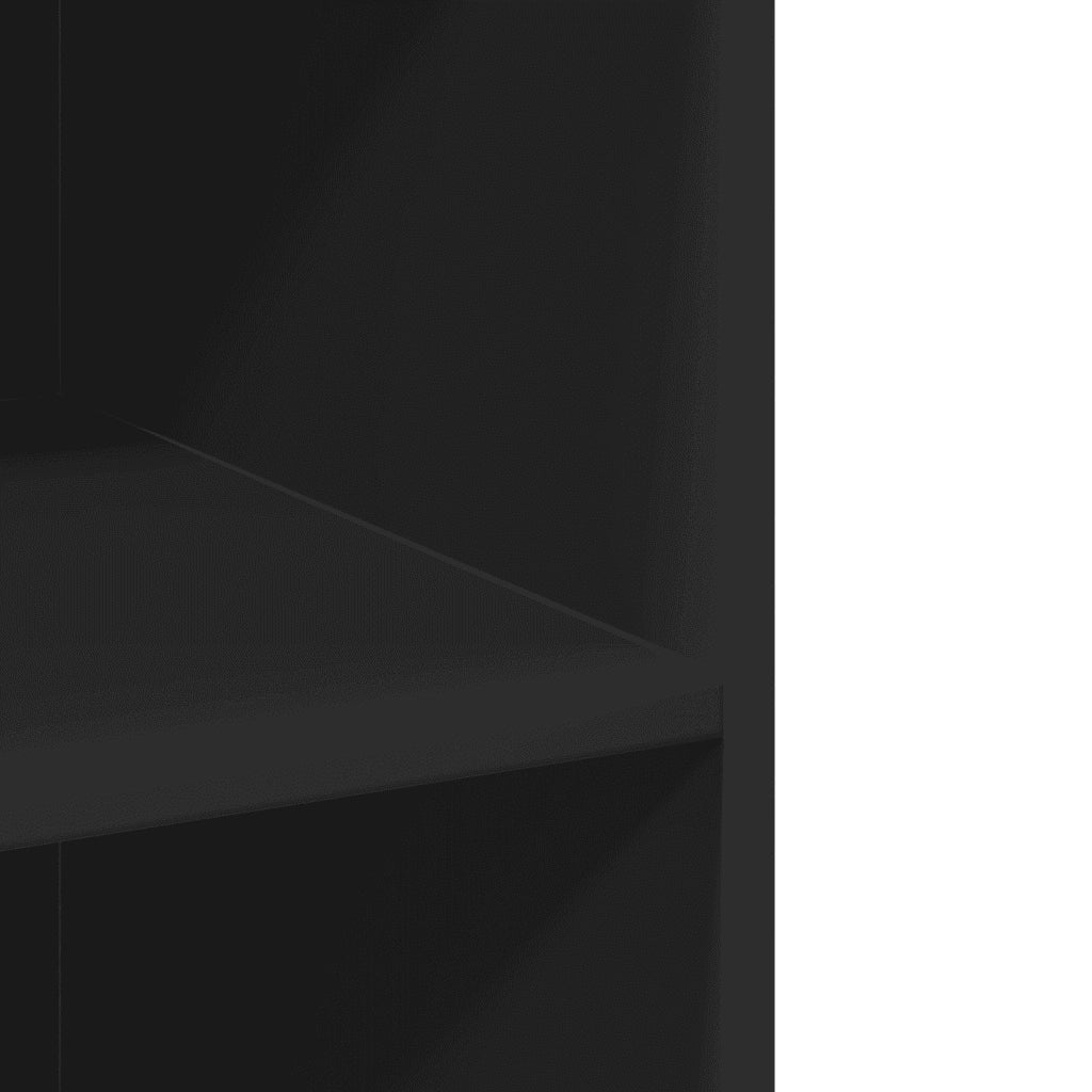 Credenza | Madia | Buffet da pranzo | Armadio da pranzo Nera 70x41x185 cm in Legno Multistrato