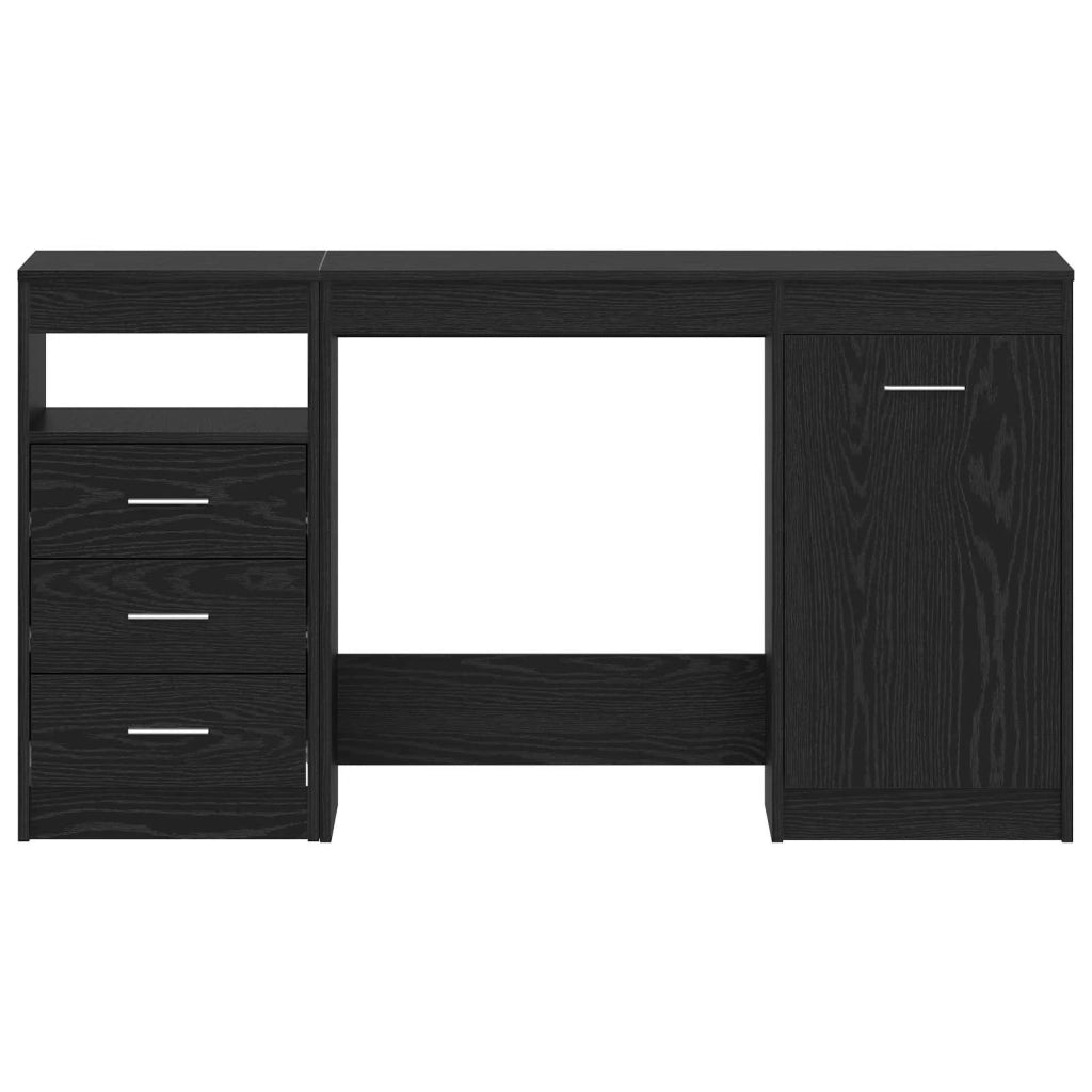 Scrivania Rovere Nero Legno ingegnerizzato 140 x 50 x 76 cm 3332543