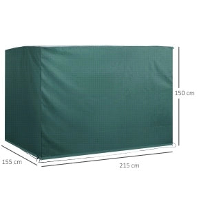 Telo copertura verde scuro impermeabile 215 x 155 x 150 cm