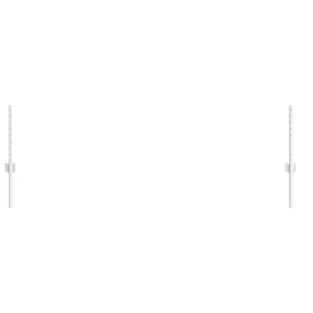 Palo della recinzione 44 pcs Argento 80 cm Acciaio 3335947