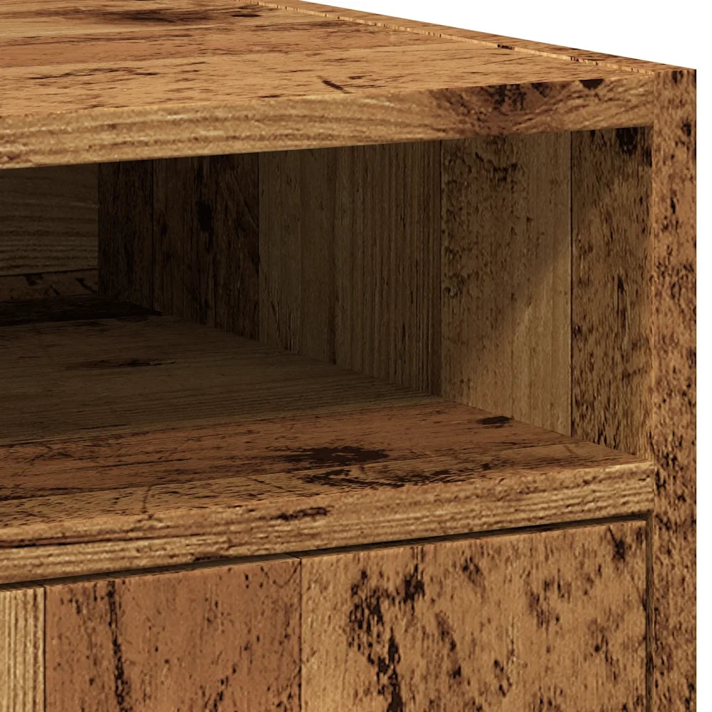 Armadio con Ruote Legno Vecchio 33x38x60 cm Legno Multistrato 856562
