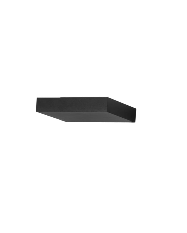 Guia - Applique da parete a LED in alluminio Fabas Luce - Led integrato IP20 Nera - 17 cm