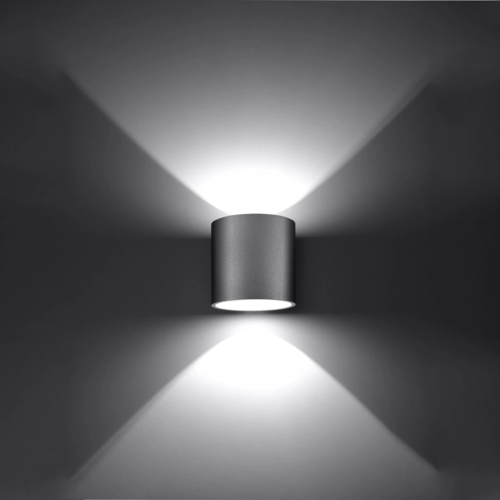 Applique RONDEO 1 luce grigio alluminio metallo G9