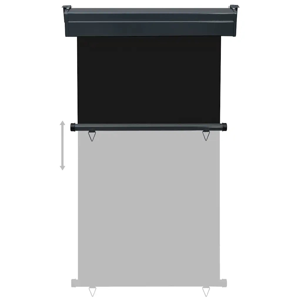 Tenda da Sole | Tenda laterale | Tendalino Laterale per Balcone 105x250 cm Nero