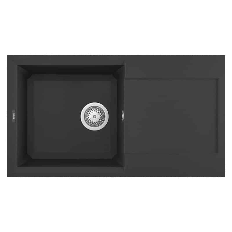 Lavello Elleci Incasso 1 vasca 78x43,5 Easy 290 Granitek Nero LGY29040