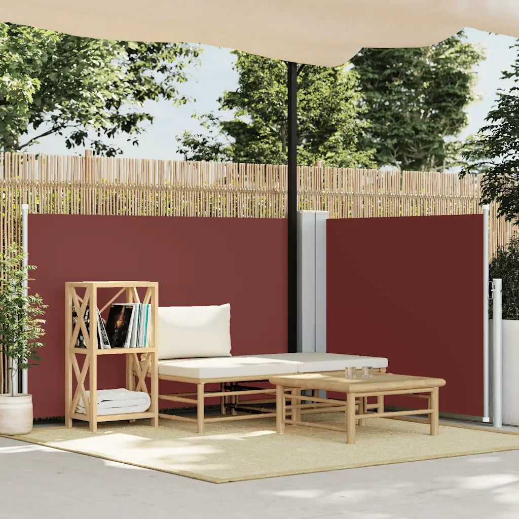 Tenda da Sole Laterale Retrattile-Tenda parasole per balcone per giardino Marrone 100x600 cm 143718