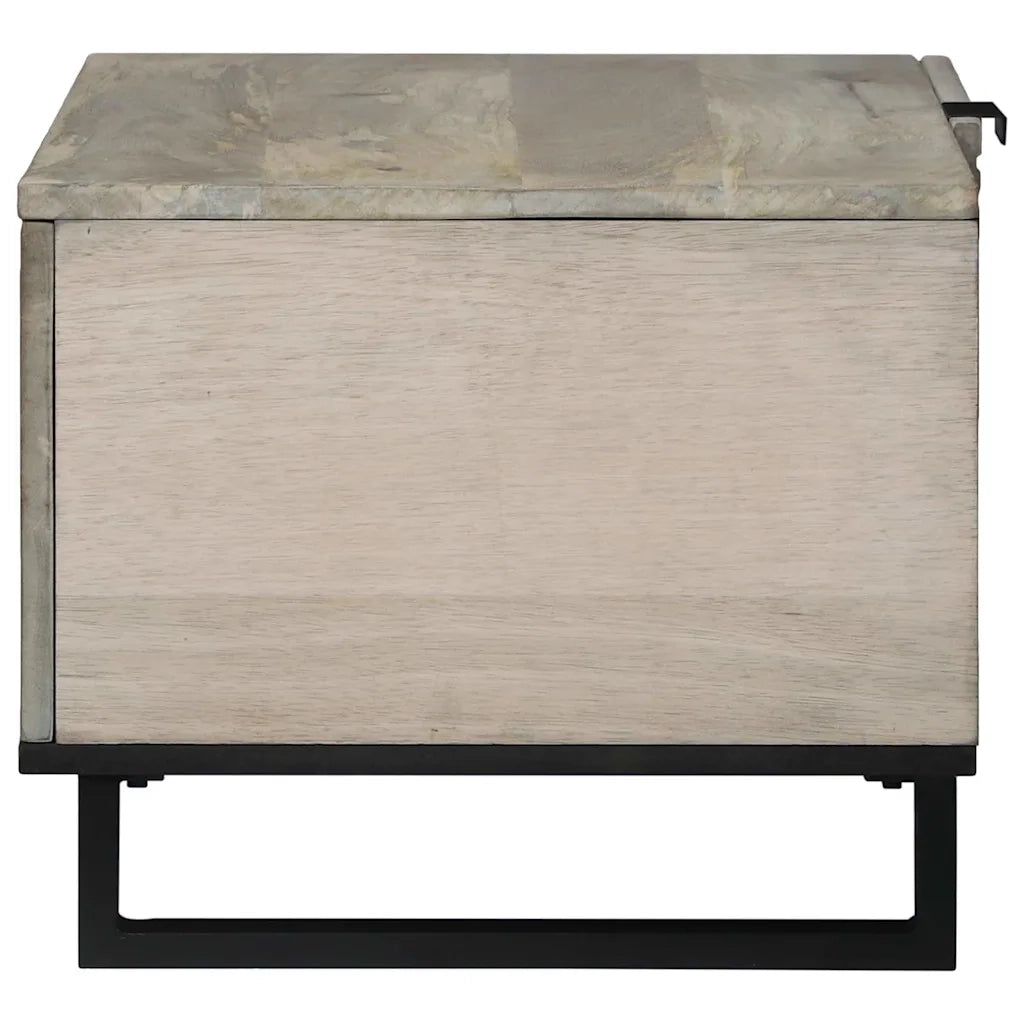 vidaXL Tavolino da salotto Beige e Nero 80 x 50 x 40 cm