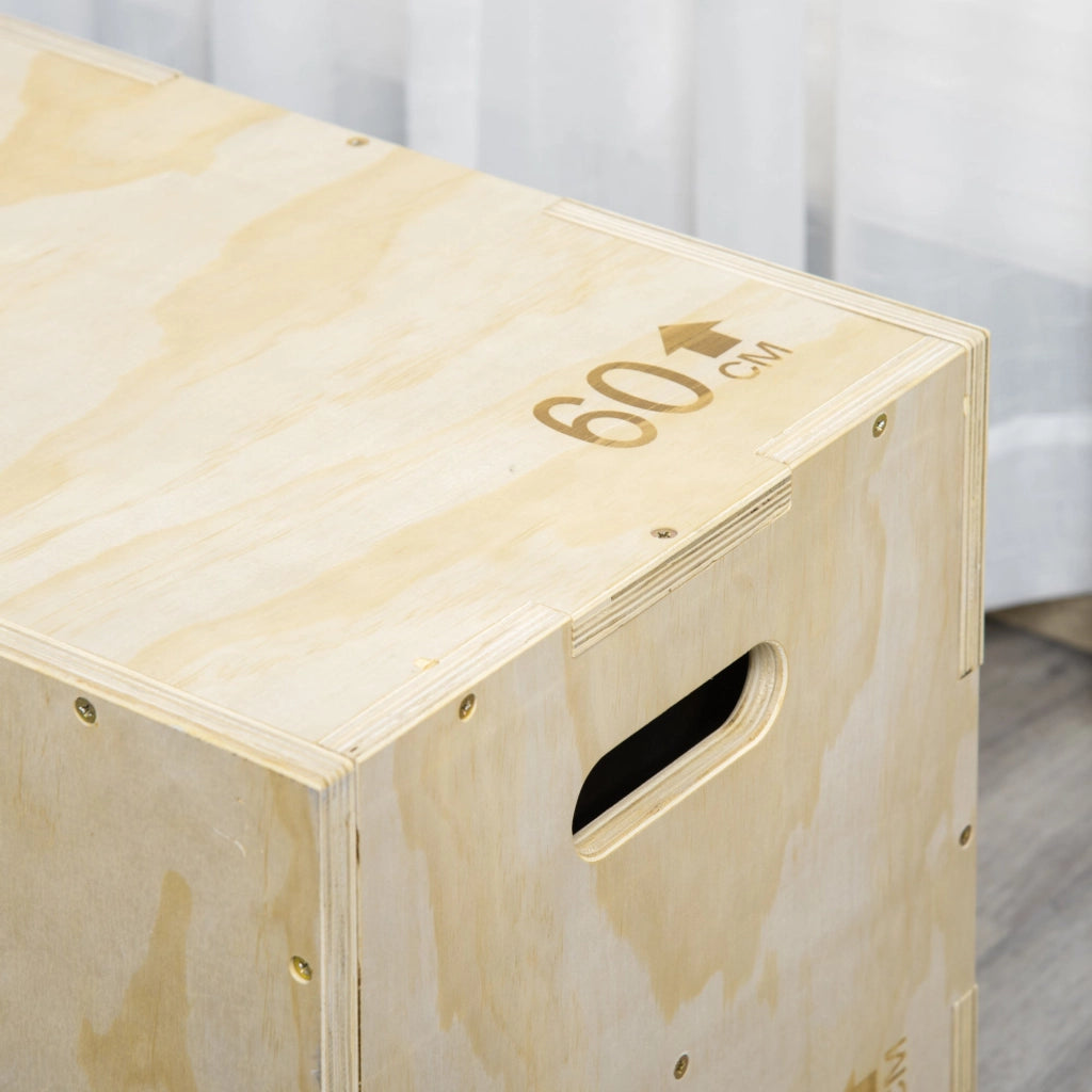 Plyo Box 3 Altezze 45x40x60 cm in Legno di Faggio