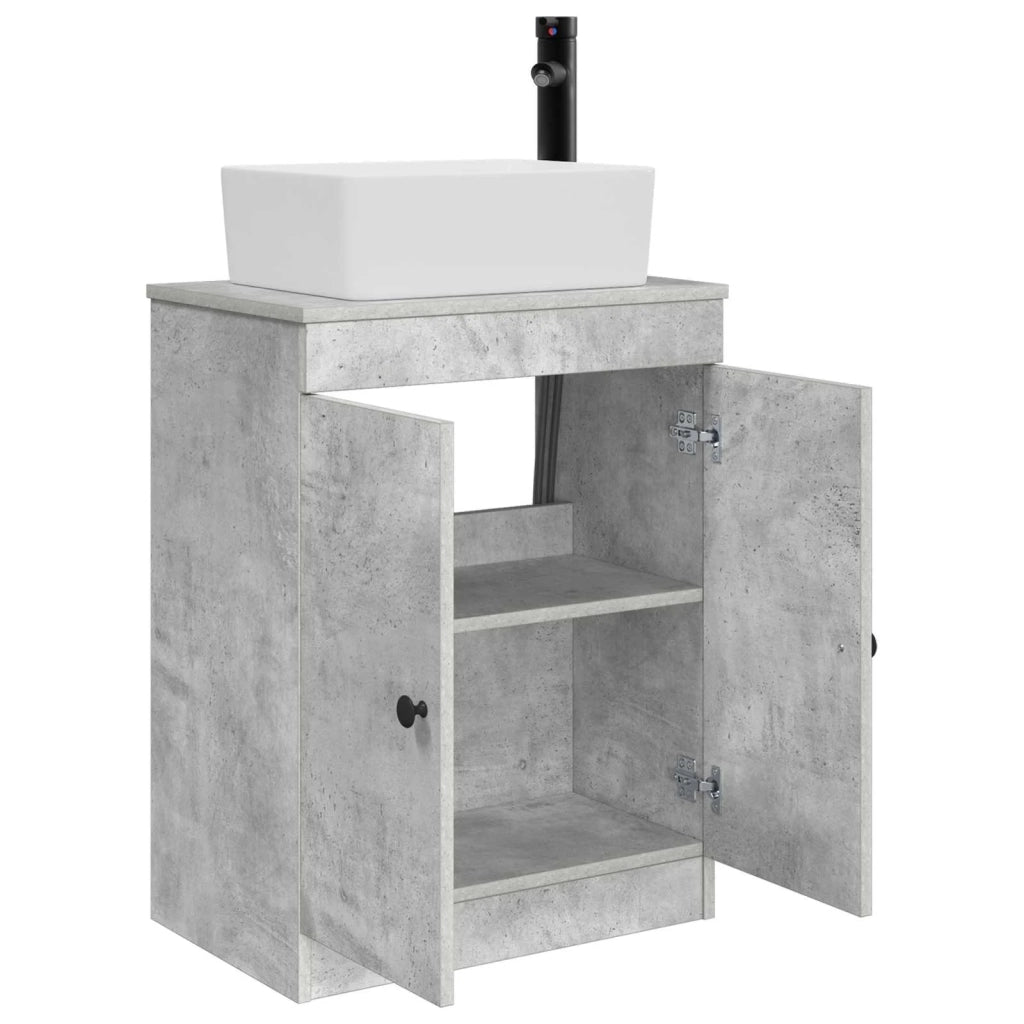 Mobile da bagno con lavabo Grigio Cemento 54 x 35 x 83 cm 890133