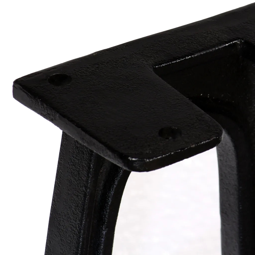 Gambe per Panca 2 pz con Base ad Arco a Forma di A in Ghisa 245431