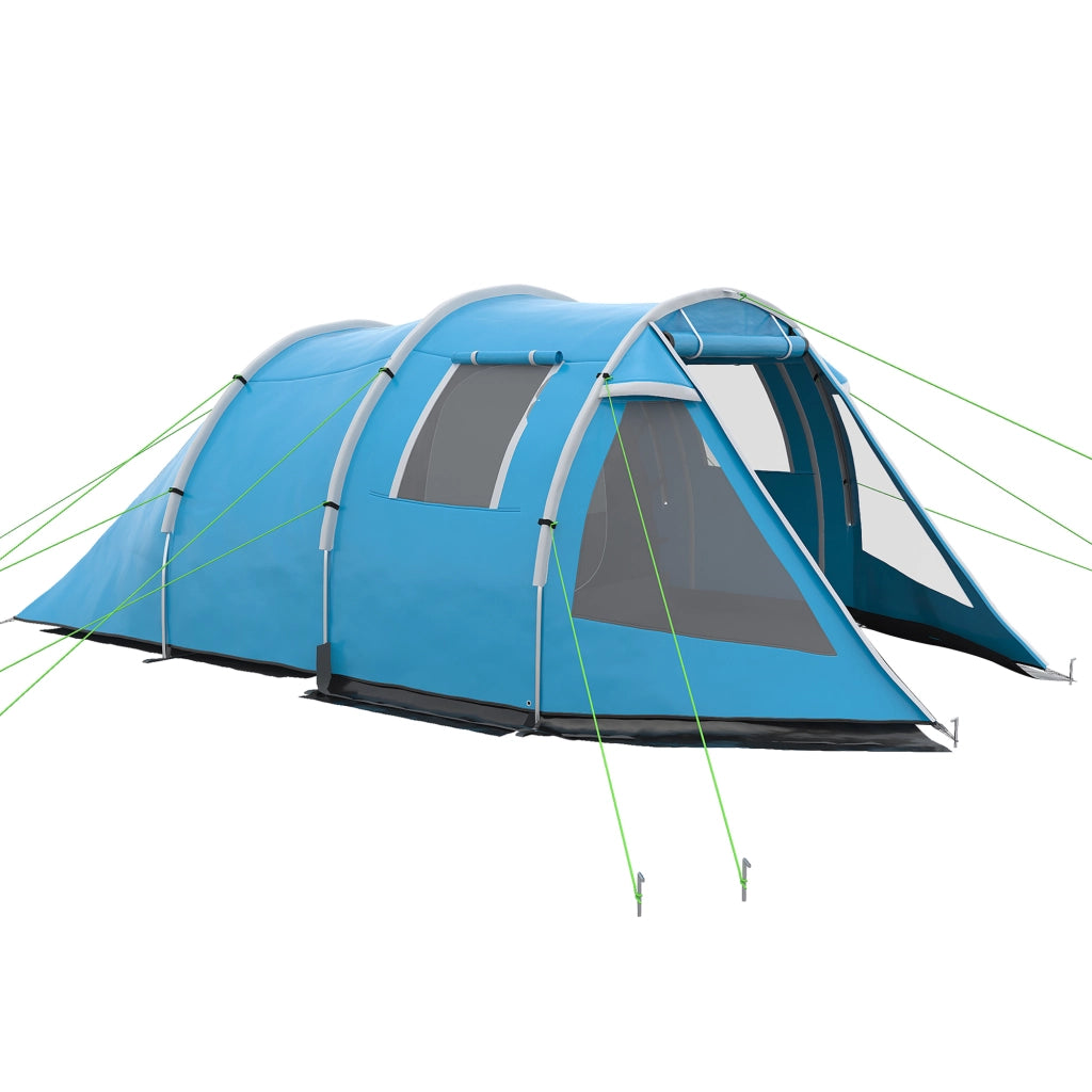 TENDA DA CAMPEGGIO 2 camere 475x264x172 cm Blu Poliestere
