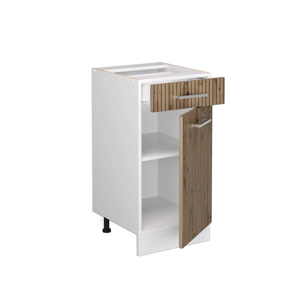 Vicco Mobiletto base per cucina Rovere artigianale 40 cm , PL Rovere