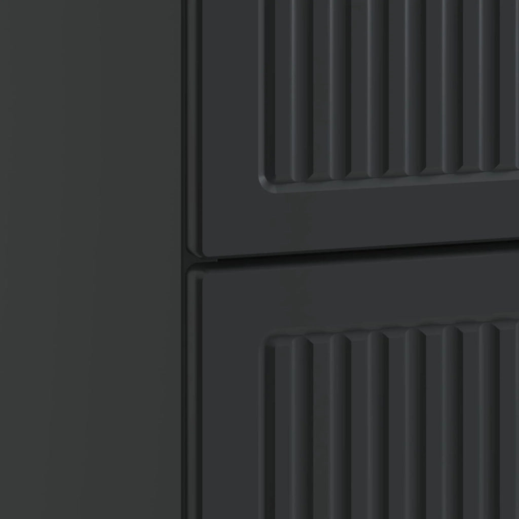 Armadio da Notte Nero 43 x 41 x 66,5 cm Legno ingegnerizzato 893866