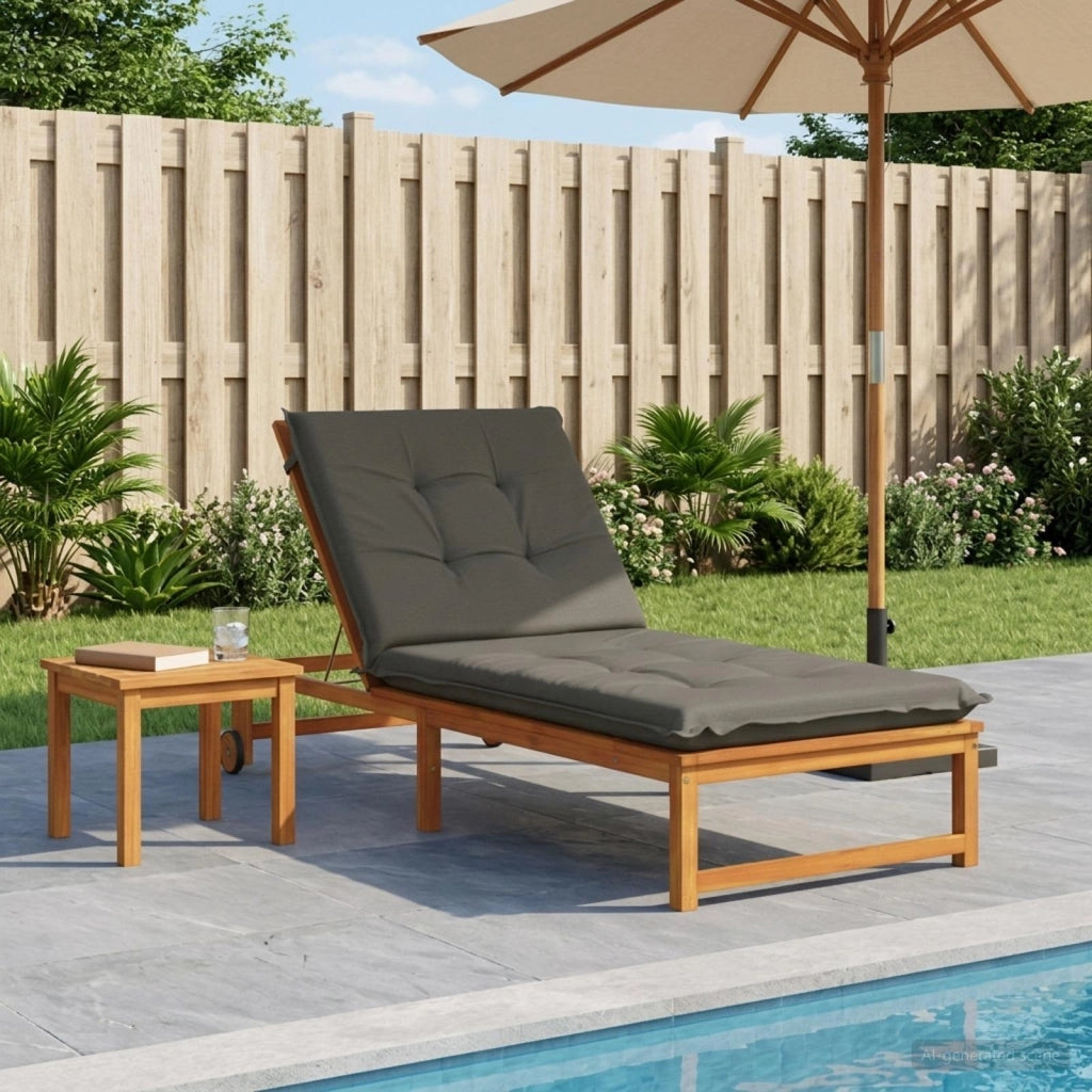 Cuscino per Lettino GEMERT 100% Poliestere Grigio 947466