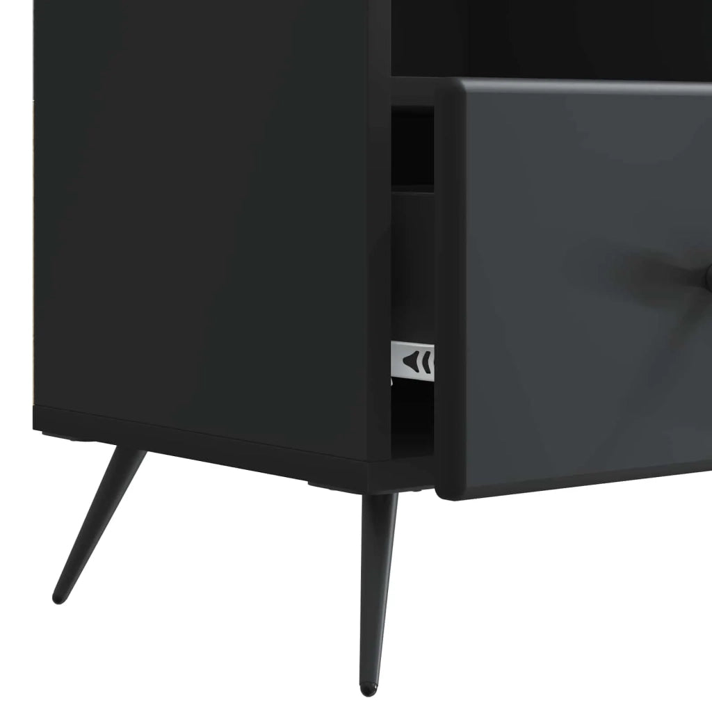 Mobile TV Nero 102 x 34,5 x 50 cm Legno ingegnerizzato 895596