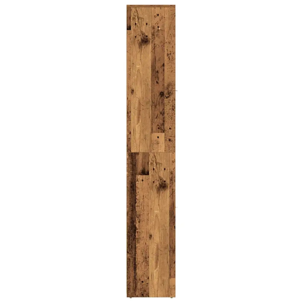 Mobiletto da bagno con vano contenitore 30 x 30 x 183 cm facile da pulire design effetto legno anticato 02_0051249