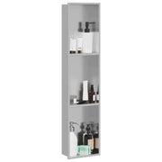 vidaXL Nicchia per doccia Argento 90 x 20 x 9.5 cm