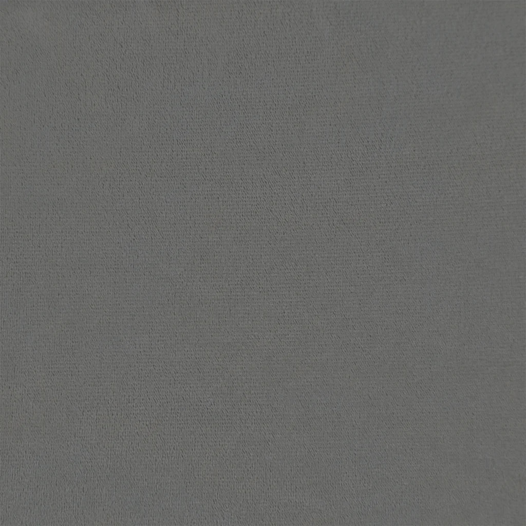 Sedia a dondolo con sgabello in velluto grigio scuro CFW9423281