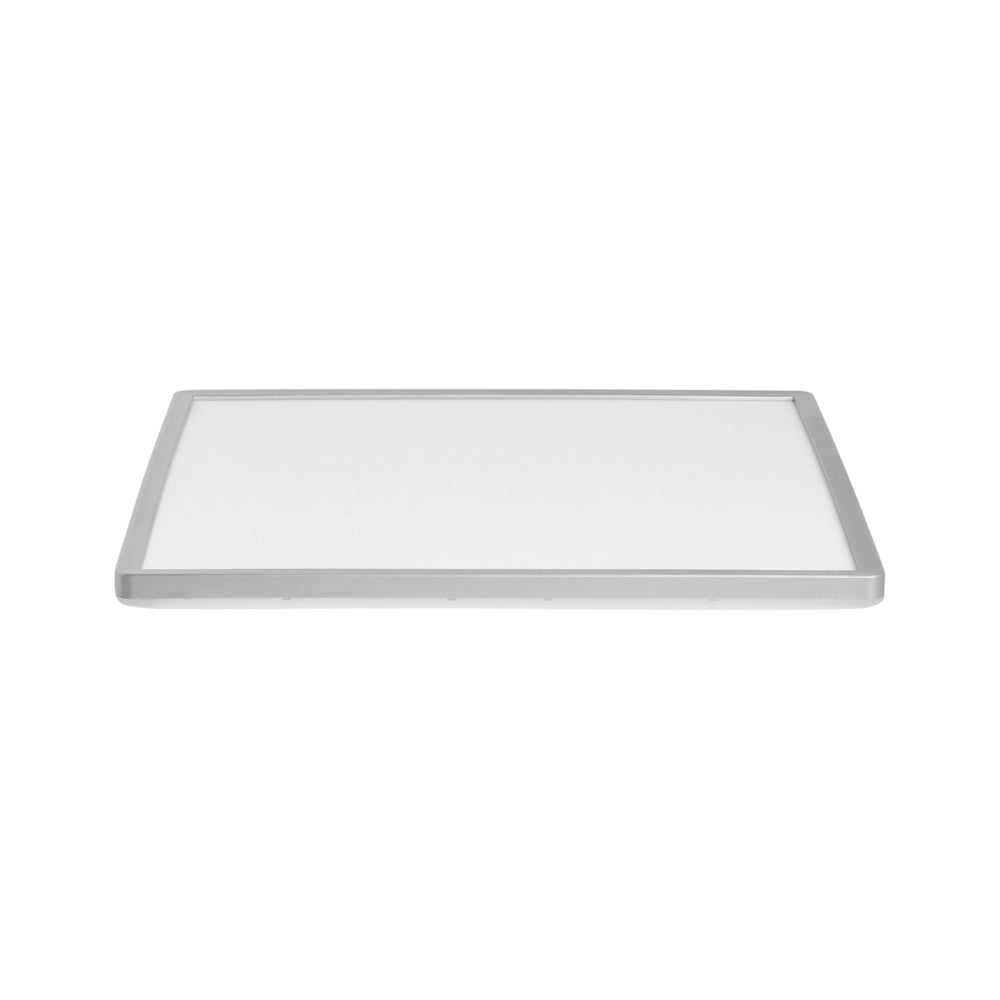 Plafoniera LED Argento in Materiale Sintetico Quadrata 42 cm Pannello Luminoso LED a Filo Soffitto con Telecomando