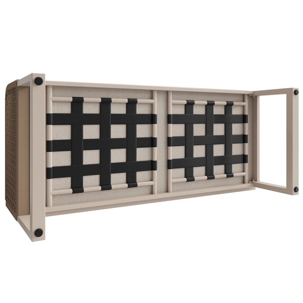 Set da giardino in rattan PE - Zephmum- Per 6-8 persone, cuscini di alta qualit¨¤, resistente alle intemperie, color beige