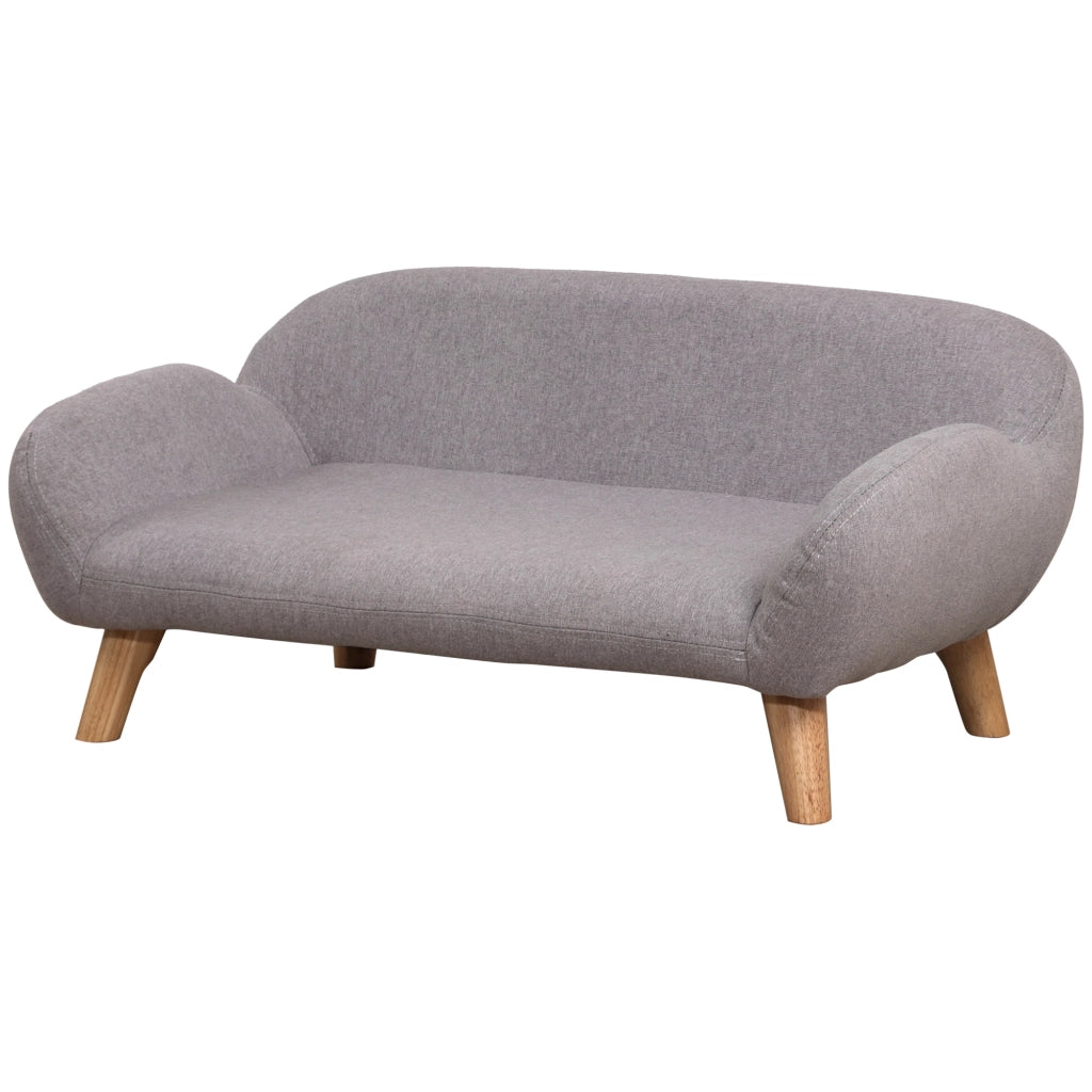 Divano per cani e animali domestici ¨C Zephmum ¨C Tessuto grigio 72x44x31 cm