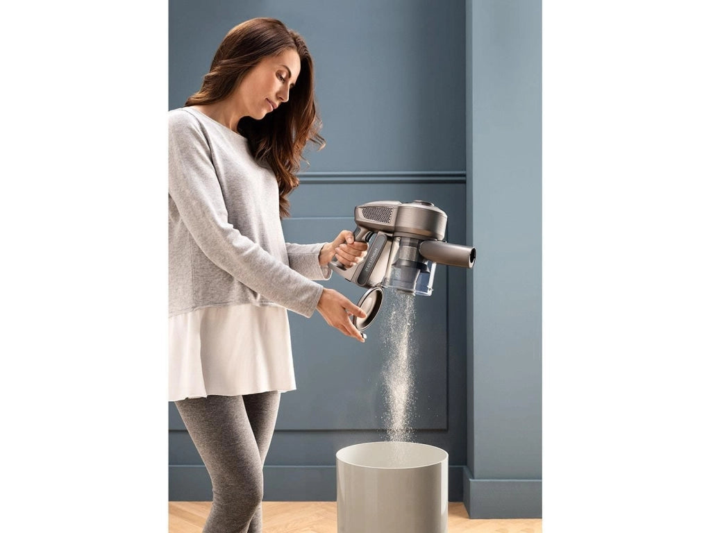 De’Longhi XLM419.TDC scopa elettrica Aspirapolvere a bastone Batteria Secco EPA Senza sacchetto 0,5 L 400 W Grigio