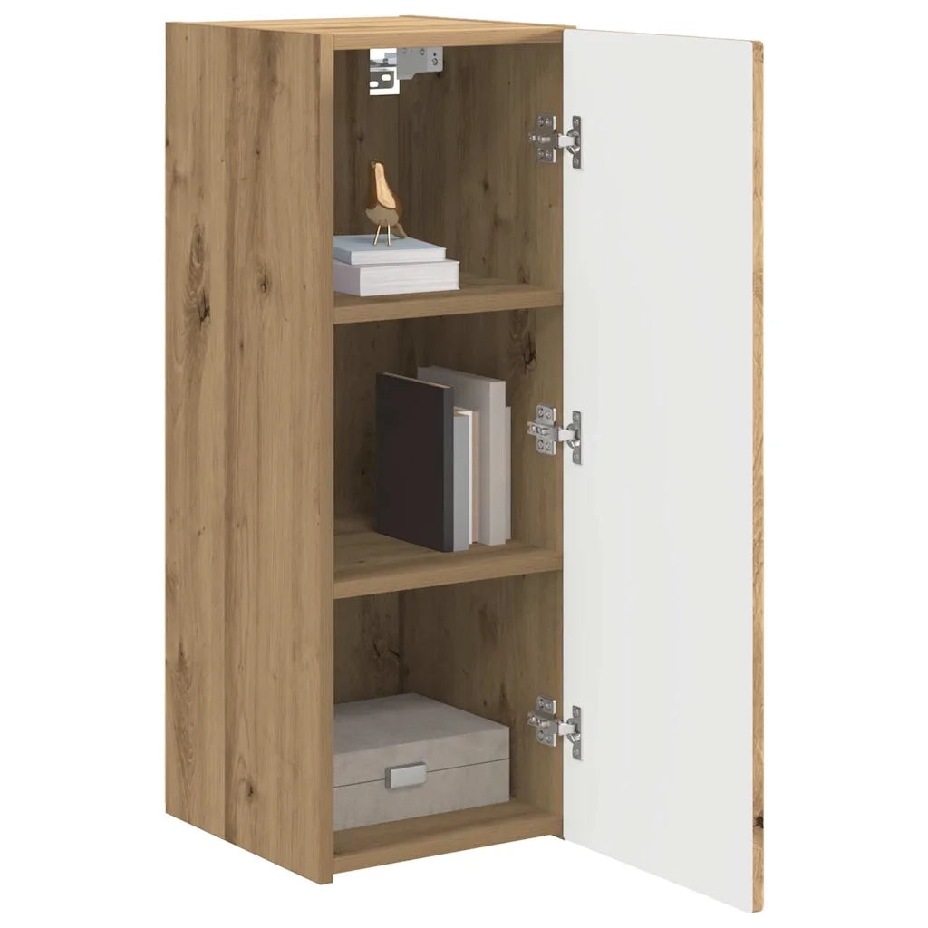 Mobile TV da parete-Mobile TV a Muro-Credenza TV Rovere Artigianale 30 x 31 x 80 cm