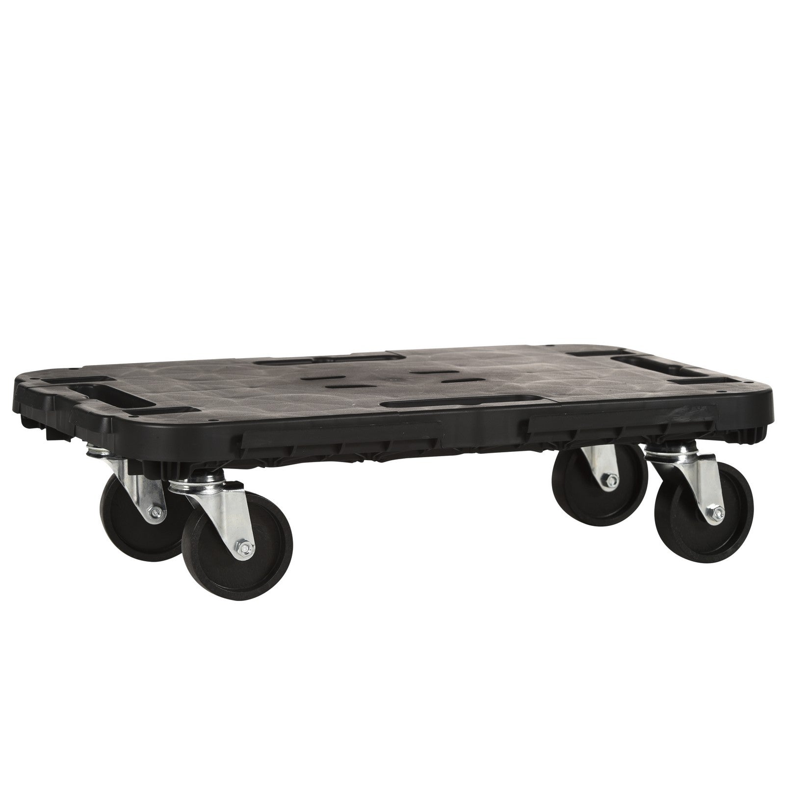 pedana con ruote portata 300kg cm.48x29x12,5 nera cod:ferx.3463