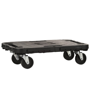 pedana con ruote portata 300kg cm.48x29x12,5 nera cod:ferx.3463