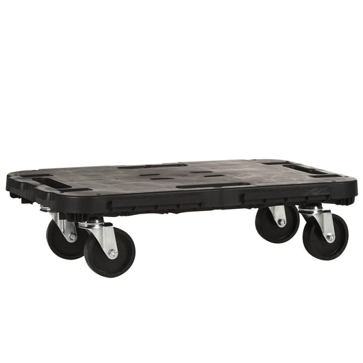 pedana con ruote portata 300kg cm.48x29x12,5 nera cod:ferx.3463