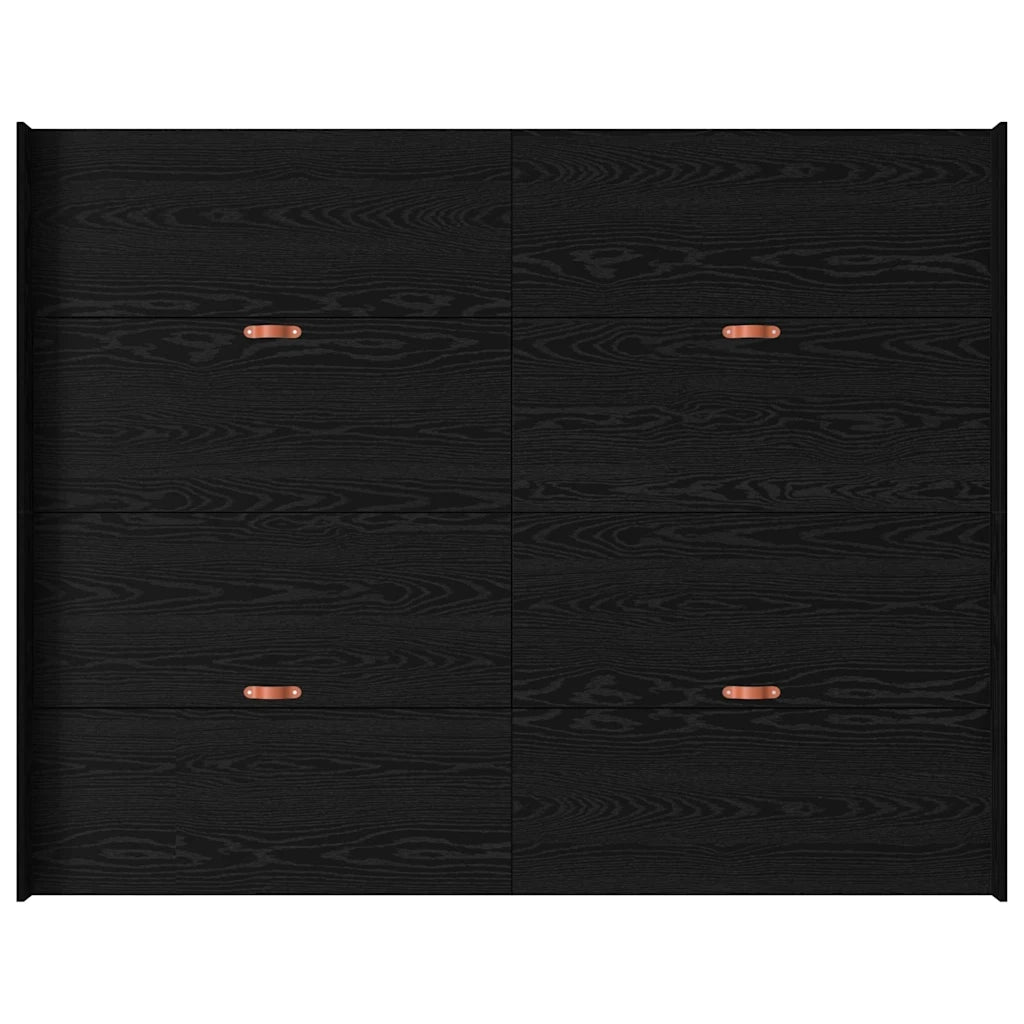 Struttura letto con contenitore Rovere Nero 160 x 200 cm 3335278