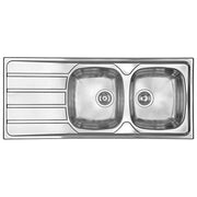 CM universal 116 x 50 2V Lavello ad incasso Rettangolare Acciaio inossidabile