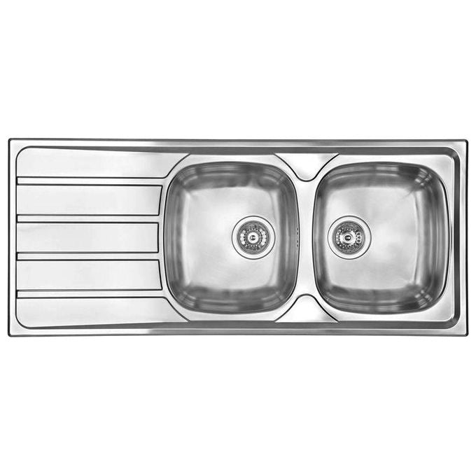 CM universal 116 x 50 2V Lavello ad incasso Rettangolare Acciaio inossidabile