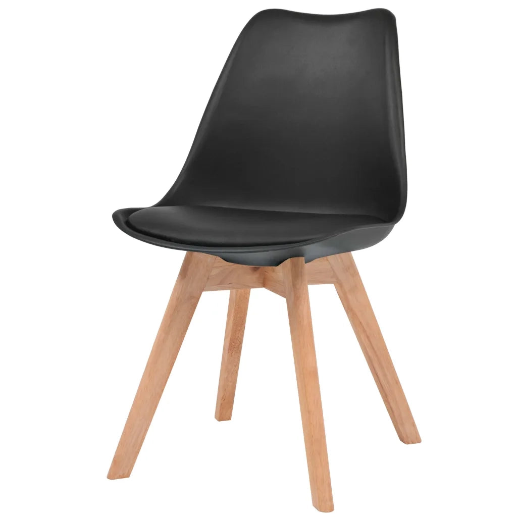 Sedie da Pranzo 6 pz Nere in Plastica 274852