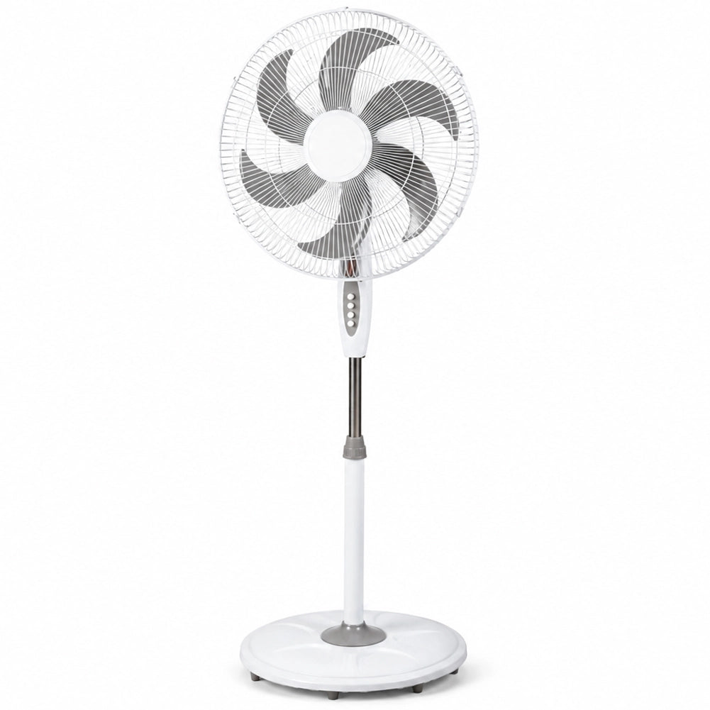 Ventilatore a Pianta Base Tonda Anti Ribaltamento Altezza 130 cm 65W e 6 Pale