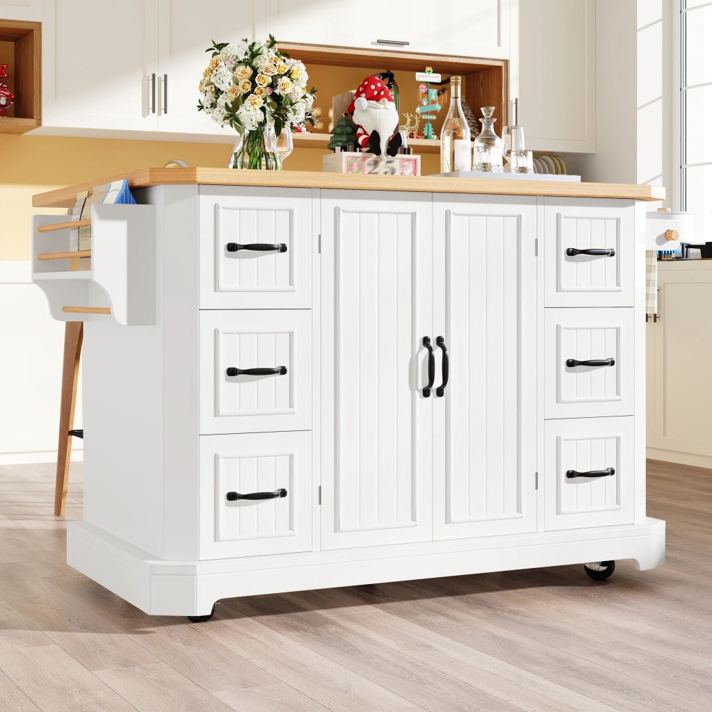 ISOLA DA CUCINA MOBILE 120x45x91 cm MDF Bianco
