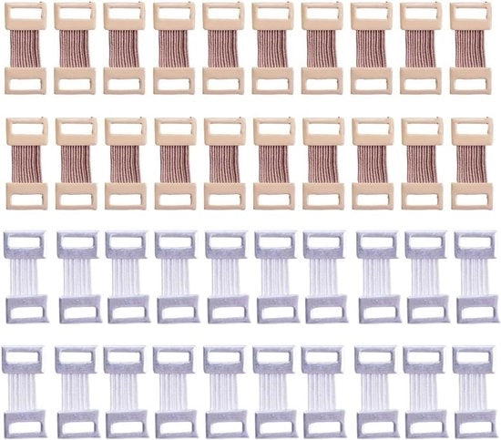 Fascette di alluminio per bende elastiche - Attacchi metallici flessibili per diversi tipi di bende 40 pezzi Bronzo M