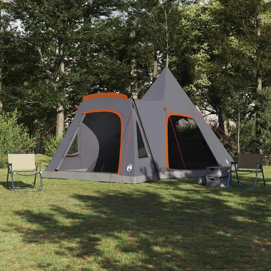 Tenda Teepee per 5 Persone con tetto Grigio e arancione 42004001