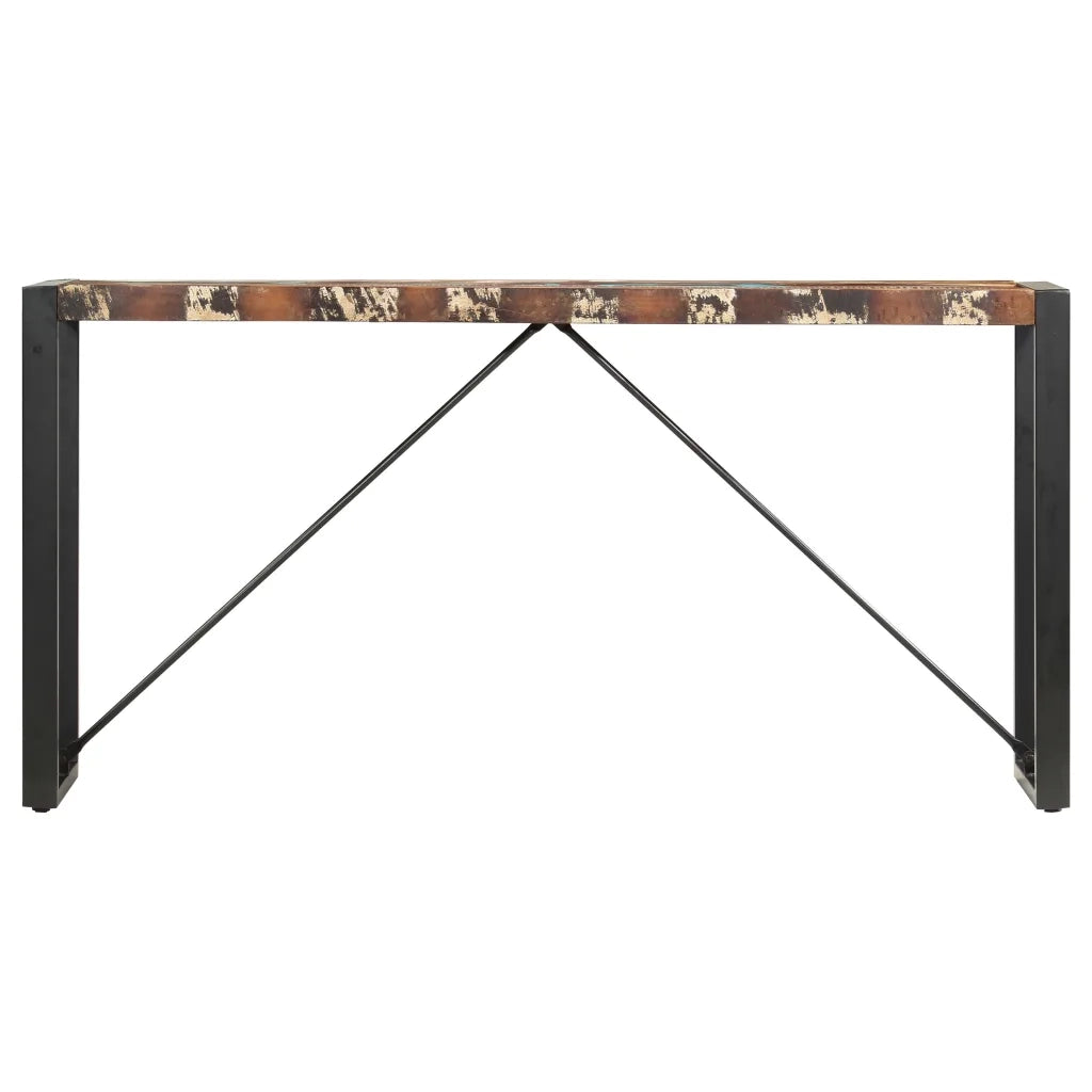 Tavolo Consolle 150x35x76 cm in Legno Massello di Recupero 285949