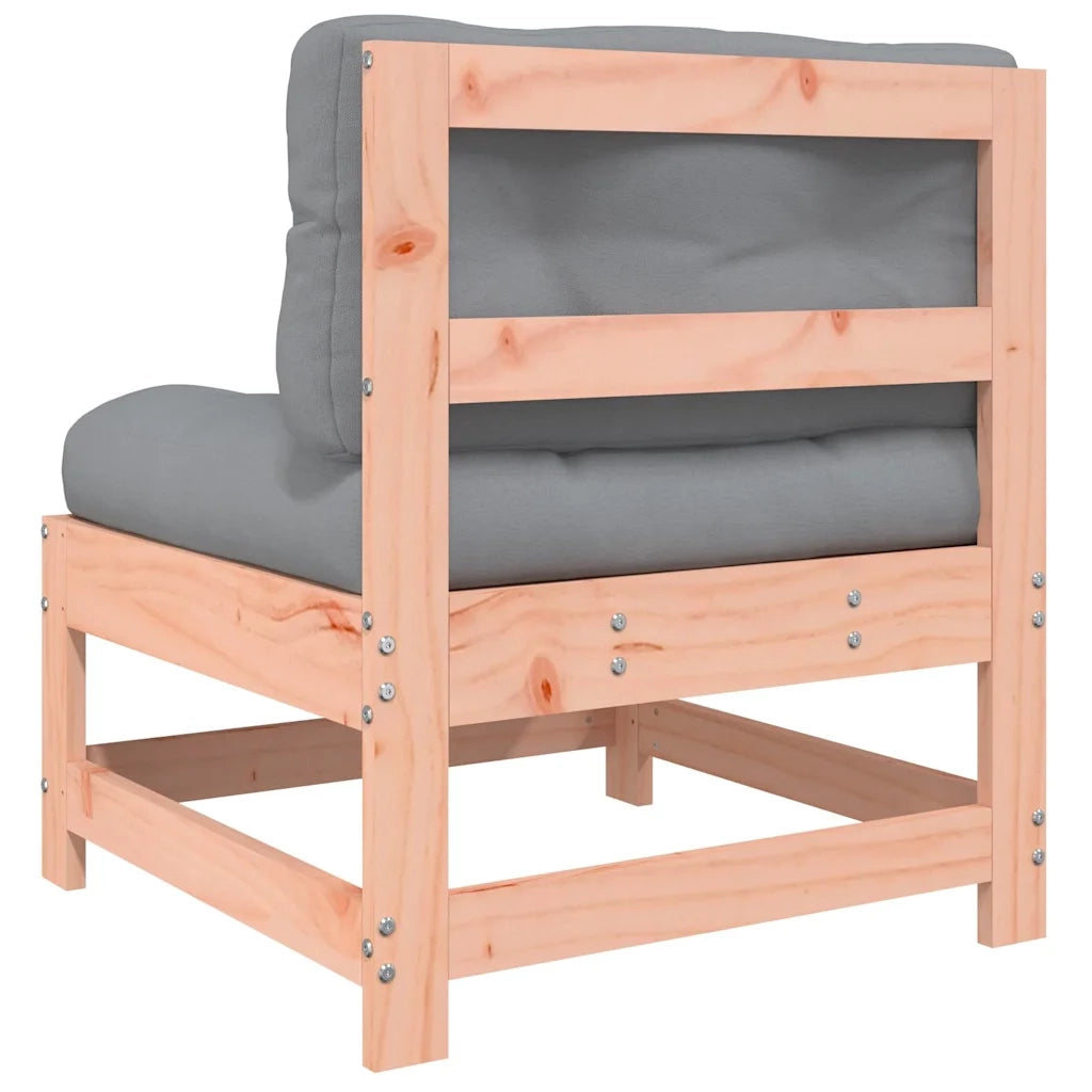 Divano componibile-Divani Centrali con Cuscini 2 pz in Legno Massello di Douglas 396119