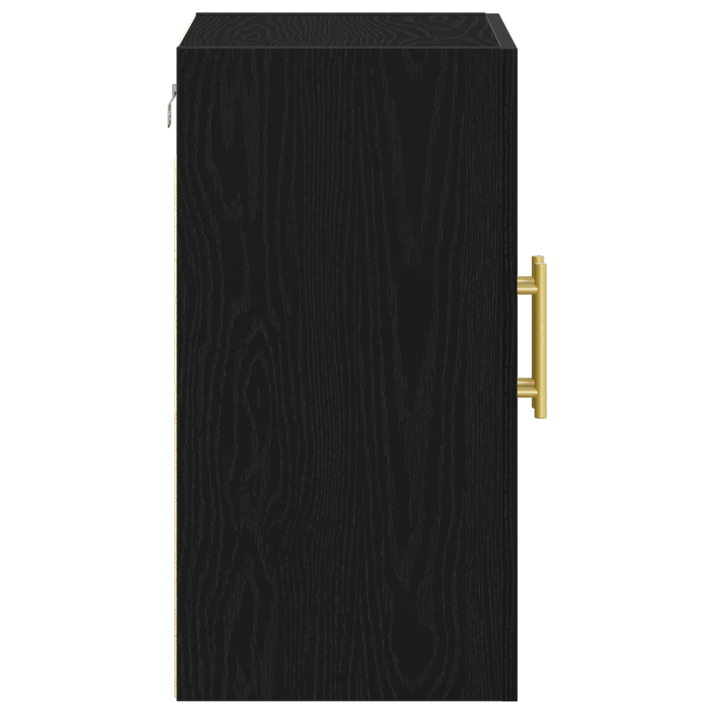 Armadio a muro  Nero Rovere 60x31x70 cm Legno ingegnerizzato