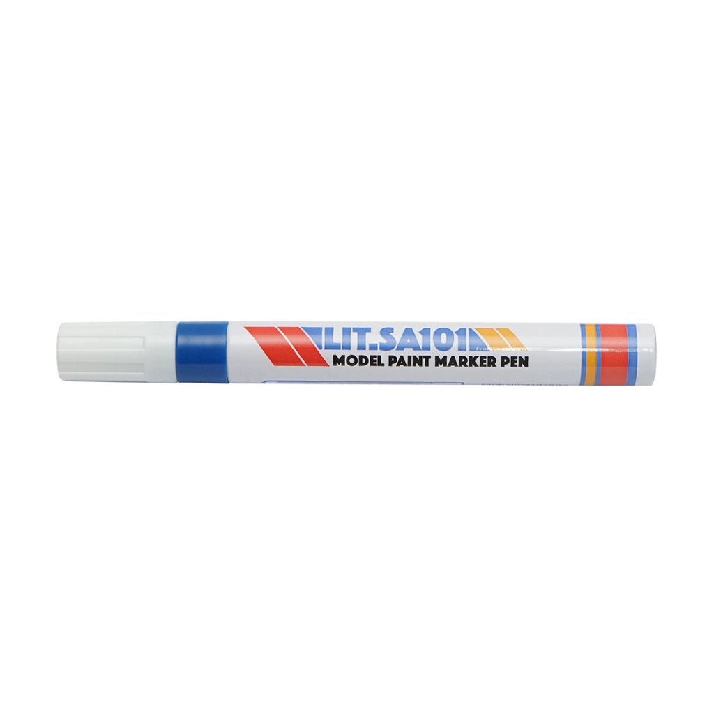 Marker per vernice blu a base di olio, impermeabile, ad asciugatura rapida, confezione da 12 pezzi
