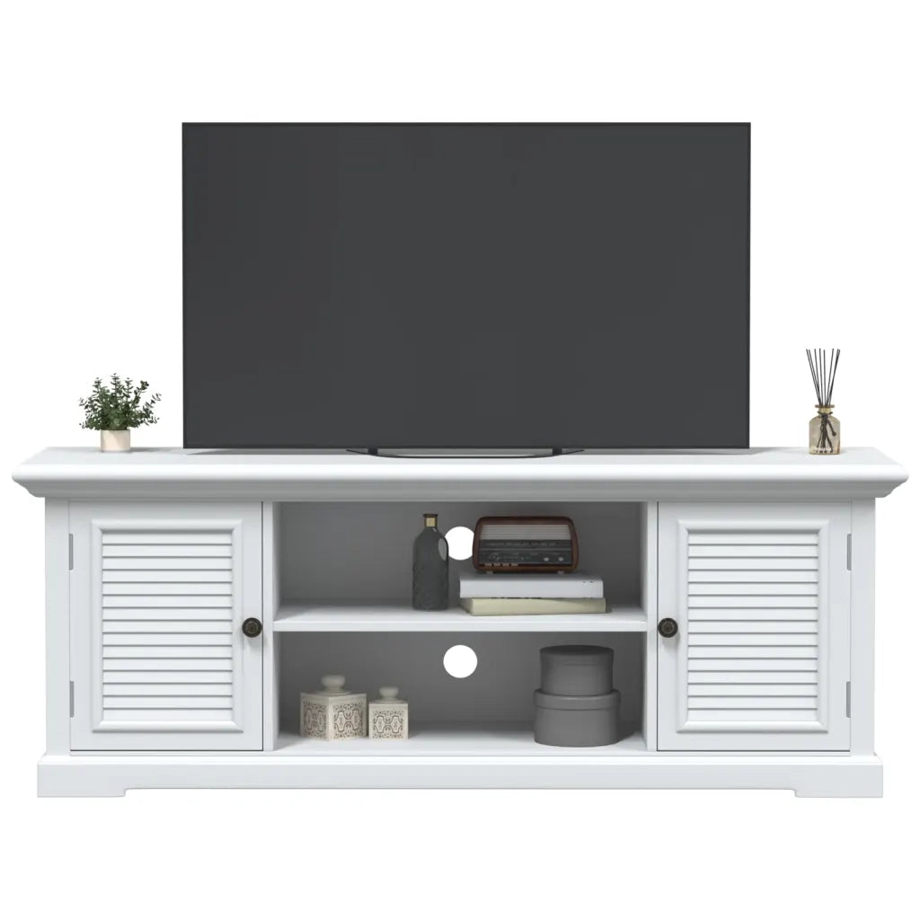 vidaXL Mobile Porta TV Bianco 110x30x41 cm in Legno Multistrato