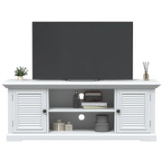 vidaXL Mobile Porta TV Bianco 110x30x41 cm in Legno Multistrato