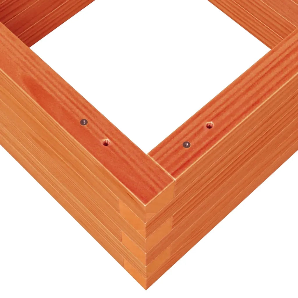 vidaXL Fioriera Giardino Marrone Cera 40x40x23 cm Legno Massello Pino