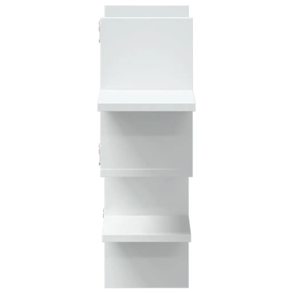 Scaffale a Parete Bianco 124,5x18x60,5 cm in Truciolato 853263