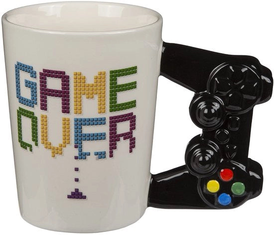 Tazza da caffè con maniglia regolabile - Materiale ceramico - Capacità 300ml - Adatto per bevande calde/fredde - Decorazione per i fan di giochi