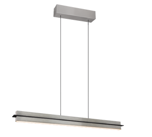 Lampada a sospensione LED, metallo, acciaio, L 95 cm, Emerson